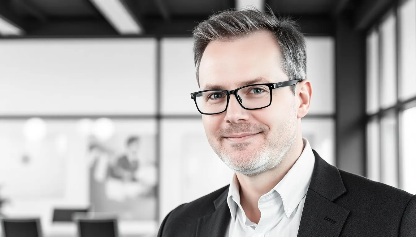 Чёрно-белый портрет опытного тренера